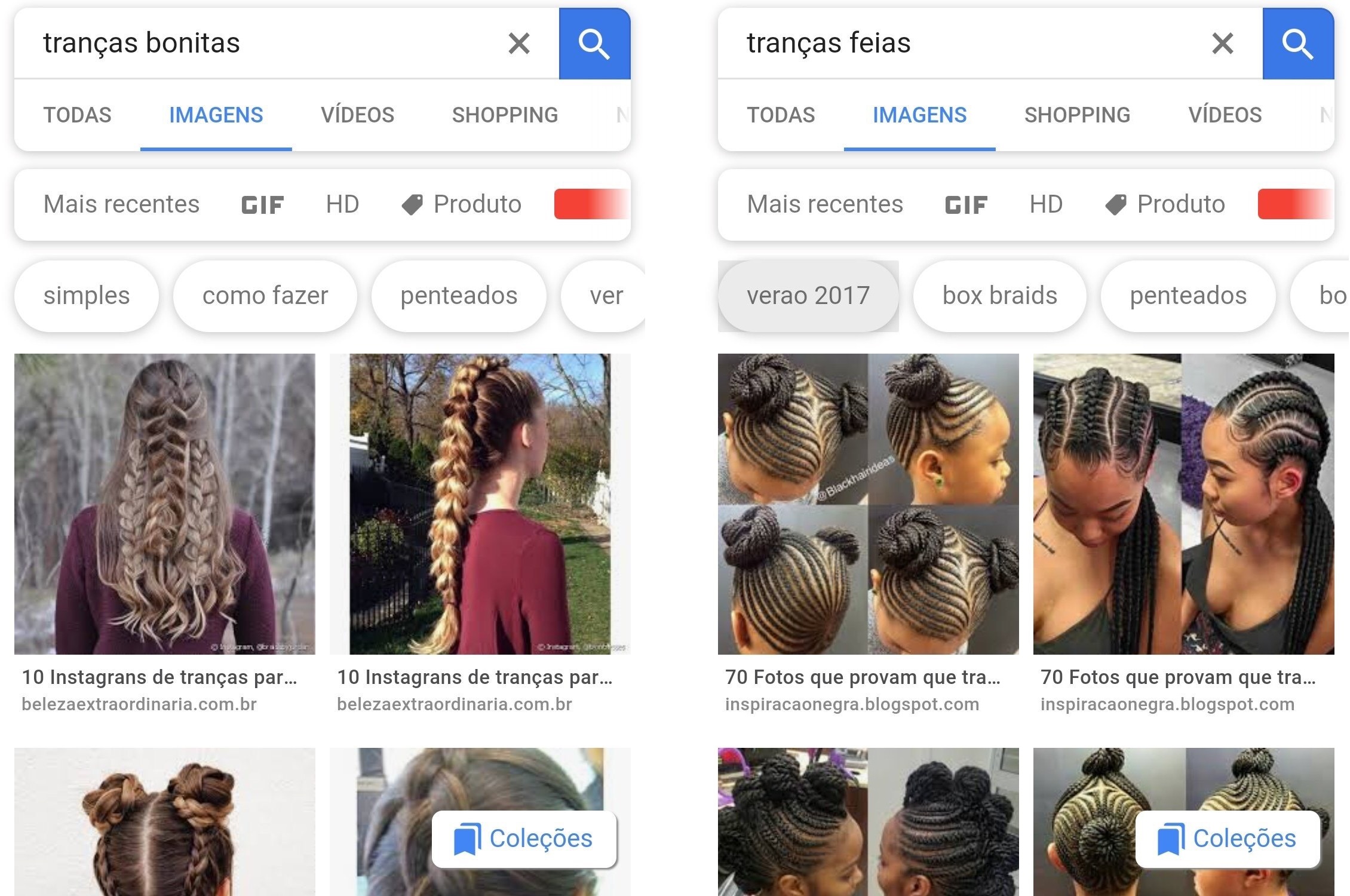 Pesquise 'tranças bonitas' e 'tranças feias' no Google: um caso de racismo  algorítmico | Ancelmo - O Globo